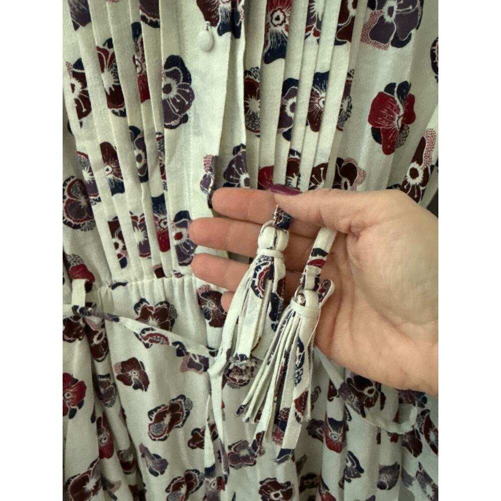 Madewell x Karen Walker Fantasia Floral Pleated Midi Dress Size 4 - Picture 9 of 11